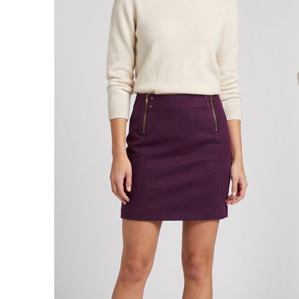 Worthington Size 6 Purple Pencil Skirt